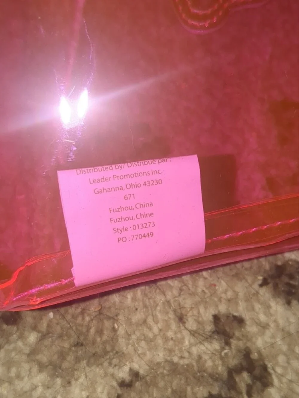 Lilly Pulitzer Hot Pink Iridescent Shell Cosmetic Pouch